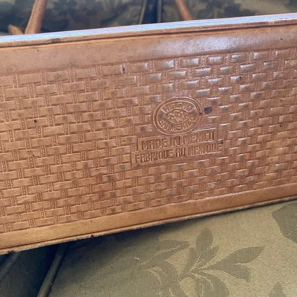 Vintage Mexican Leather Purse 👜 Tote - Picture 13 of 14